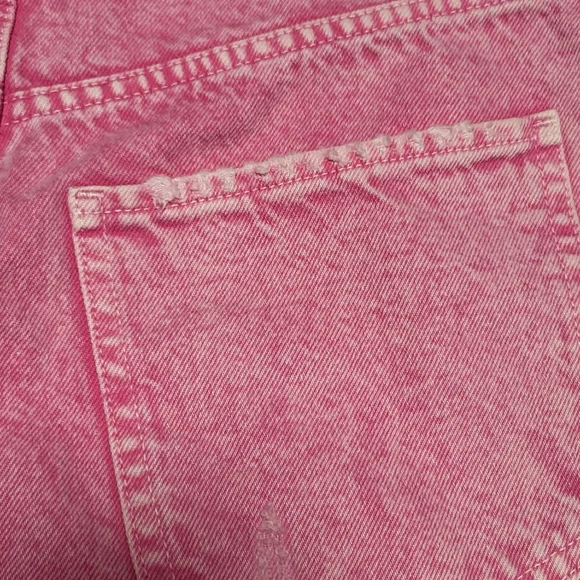 SOLD " Zara Distress Pink Jean Shorts 26 - Picture 6 of 9